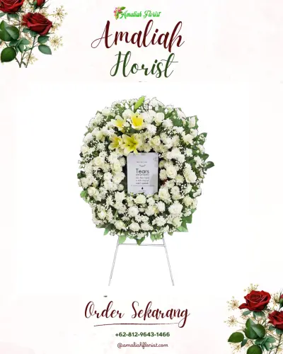 Krans Bunga Duka Cita di Pagojengan
